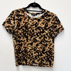 Barbara Bui Animal print Short Sleeve Top